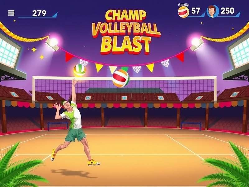 Champ Volleyball Blast Gameplay Screenshot